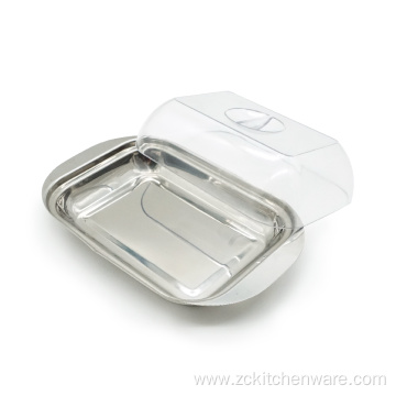 Tabletop Modern Stainless Steel Butter Box With Lid